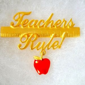 Beautiful Teachers Rule Brooch JJ Jonette